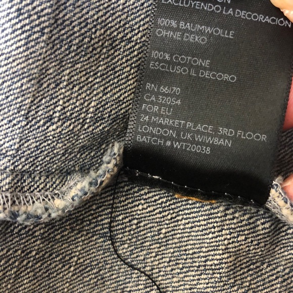 BDG Urban Outfitters Blue Denim Studded Jean Vest Size S - Picture 15 of 15